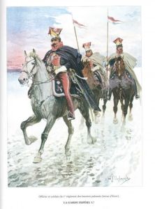Polish lancers of Napoleon by J. Chelminski. Source: Pinterest.
